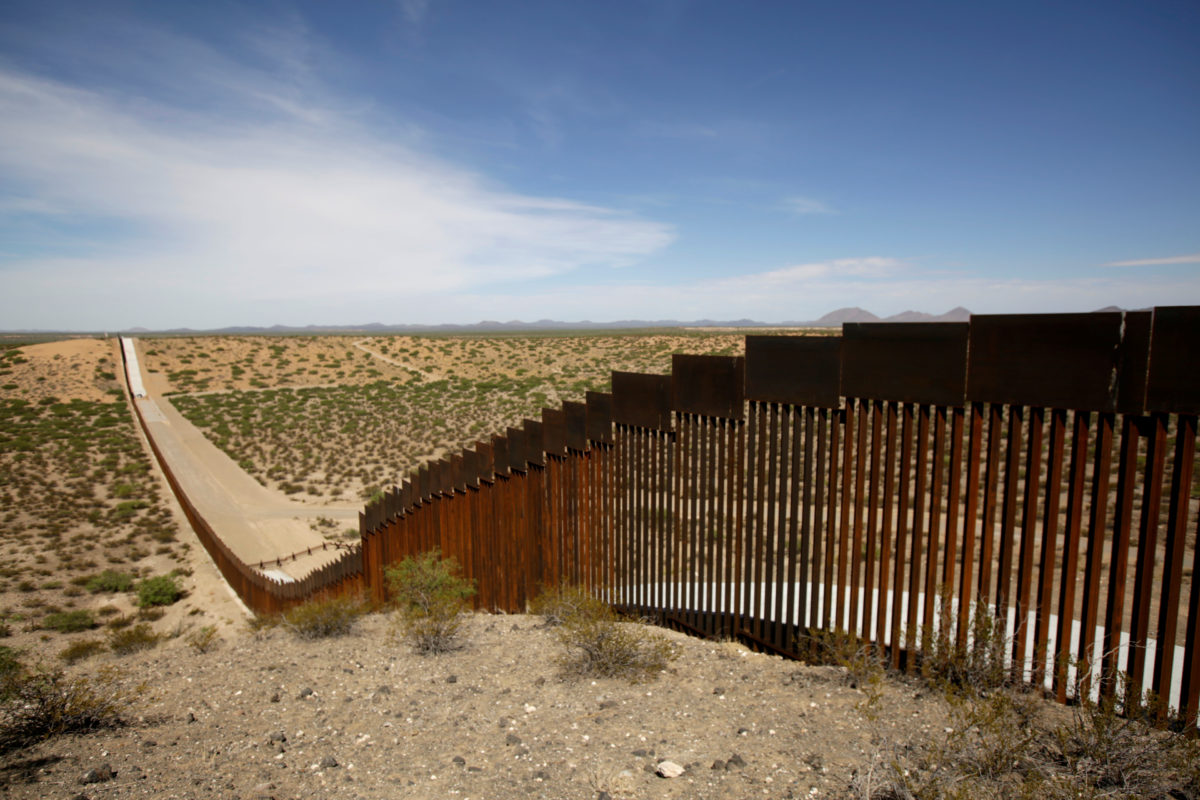 <p>Political border that is physically marked on the ground using visible features like fences, walls, signs, buoys, or other tangible markers</p><p>EX - Border wall between U.S. and Mexico</p>