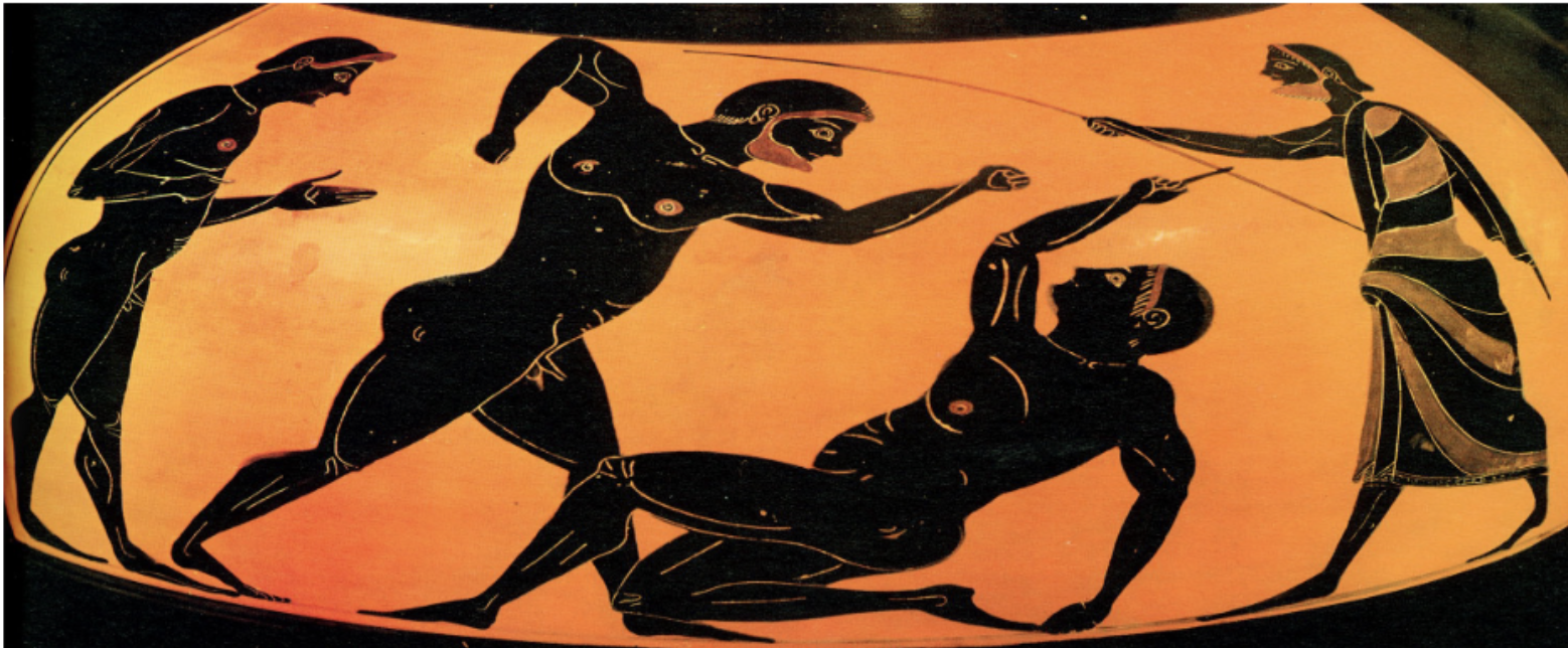 <p><span style="background-color: transparent; font-family: "EB Garamond", serif;"><span>:everyone was subject to the same treatment, the one place where it was okay to whip a free individual. Judge is whipping as one of the athletes is yielding</span></span></p>