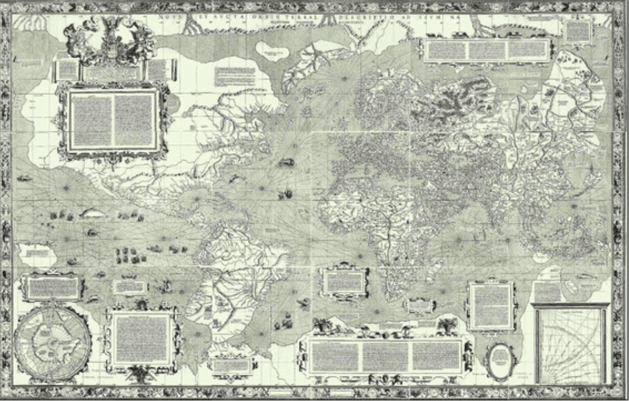 <p>Mercator’s World Map (1569) </p>