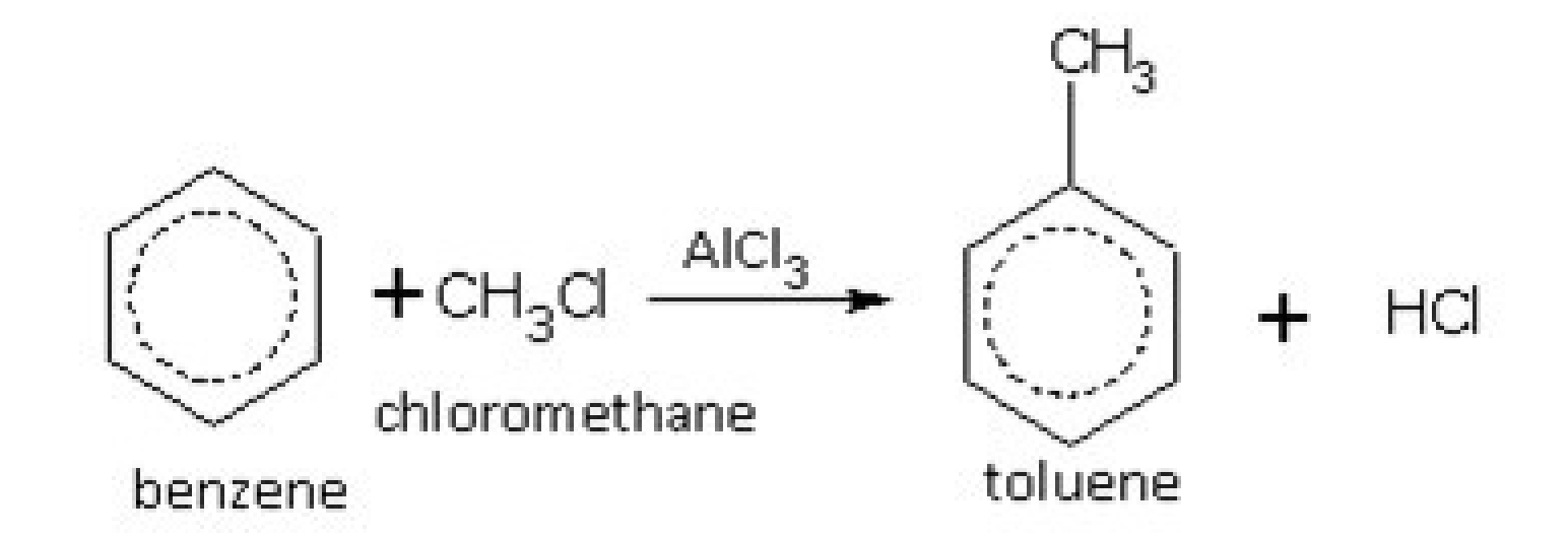 Alkylation requires an alkyl halide and a catalyst such as AlCl3