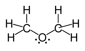 <p>Which of the following angles is closest to the C-O-C bond angle in CH3-O-CH3?</p>