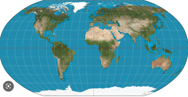 <p>It does not maintain area, shape, distance, or direction accurately but minimizes errors in each</p>