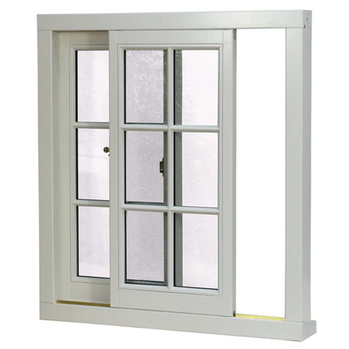 <p>A sash that opens by moving horizontally along grooves or tracks at the top and bottom of the window frame.</p>