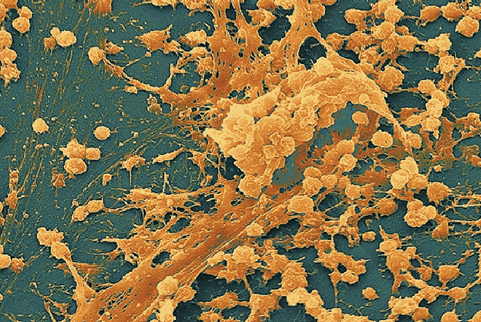 <p>Surface attached communities of bacterial cells that stick to one another and to their substrate (underlying surface).</p><p>The picture attached is an example of a ________.</p>