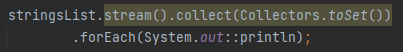 <p>Performs a mutable reduction on the elements and returns a collection or result.</p>