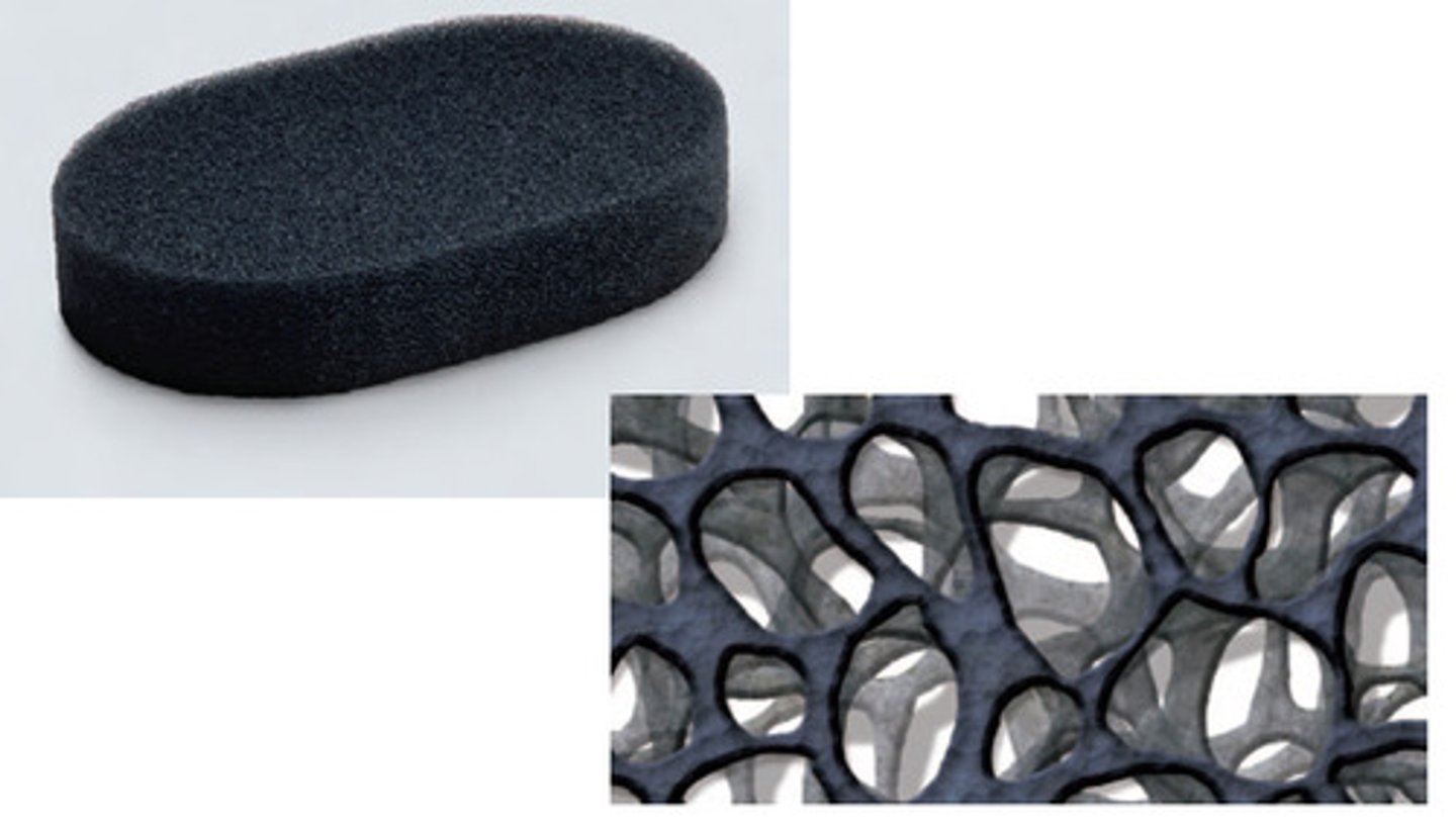 <p>White foam is denser and thicker, black foam is thinner</p>