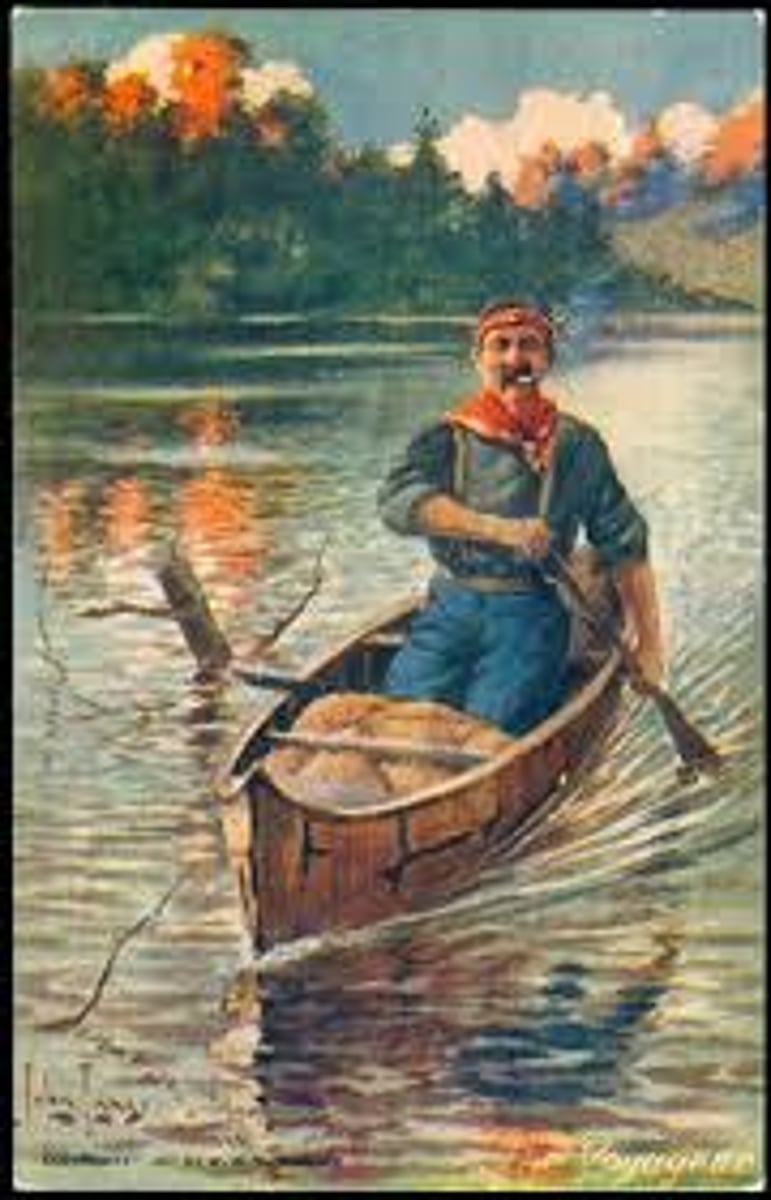 <p>Means "traveller." They were men from New France who travelled between the fur merchants of Montréal and the fur trade posts of the Great Lakes and eventually further west.</p>