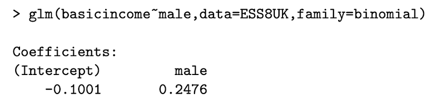 <p>Write out the model for this regression and interpret this coefficient for the UBI example</p>
