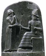 in Mesopotamian religion, the god of the sun who, with the moon god Sin and the goddess of Venus Ishtar, was part of an astral triad of divinities