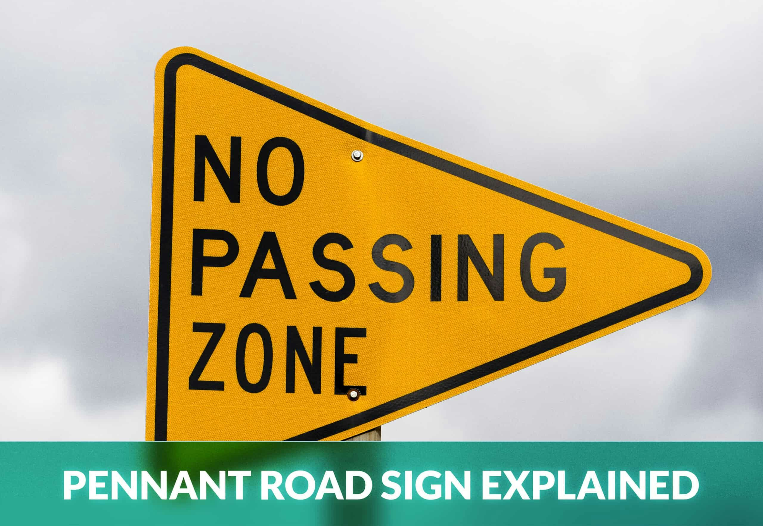 <p>no passing zone </p>