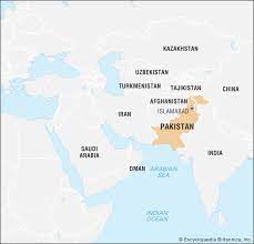 <p>Large country on the North West of India</p>