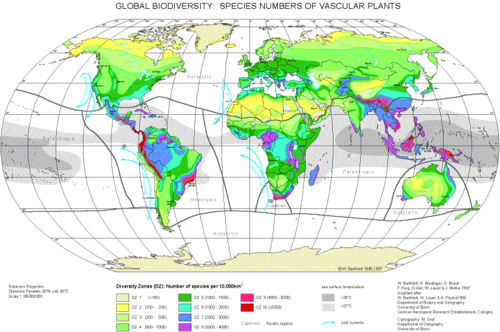 the number, variety, and variability of Earth's organisms that consists of three level of diversity