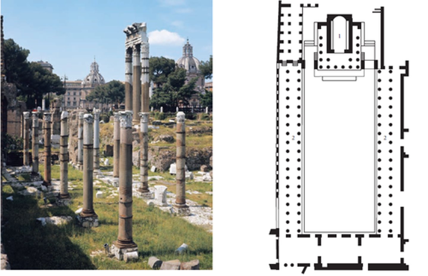 <p>What is this called, when was it made, and what was it made of? Who did its temple honor and what is its style/architectural significance?</p>