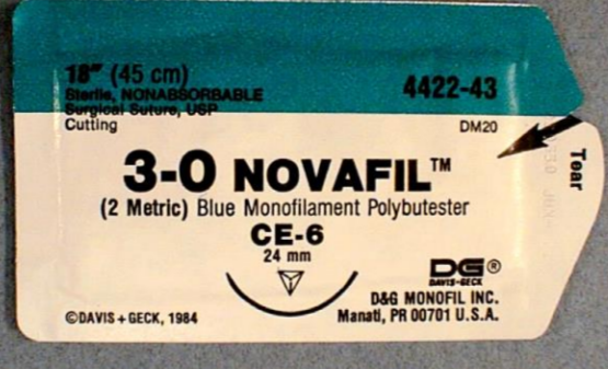 <p>polybutester = Novafil</p>