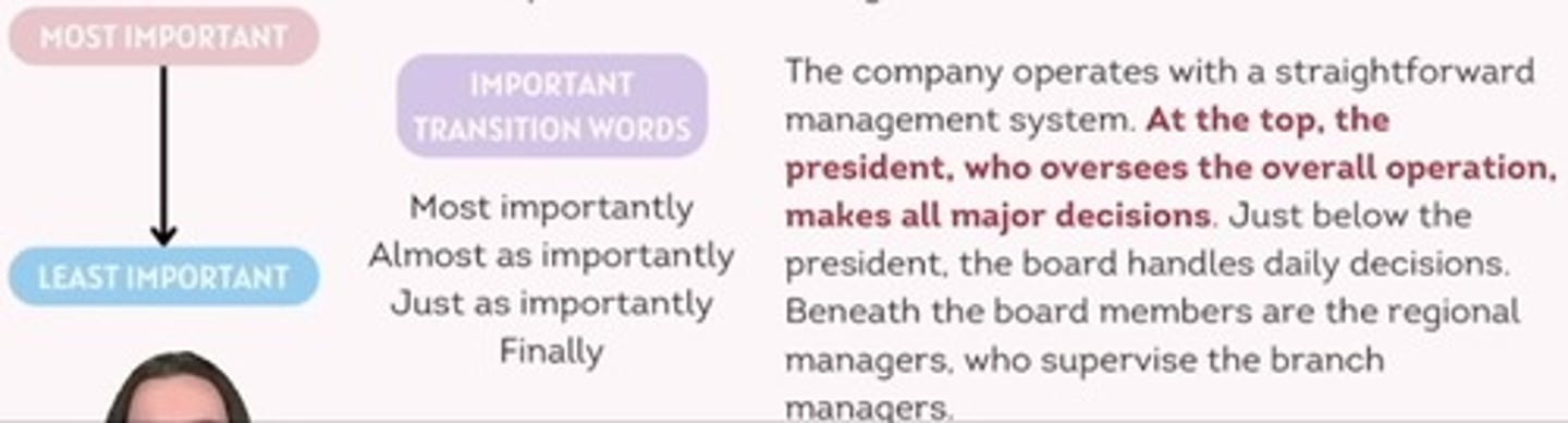 <p>Used for persuading, convincing, and ranking items b their importance or advantage.</p>