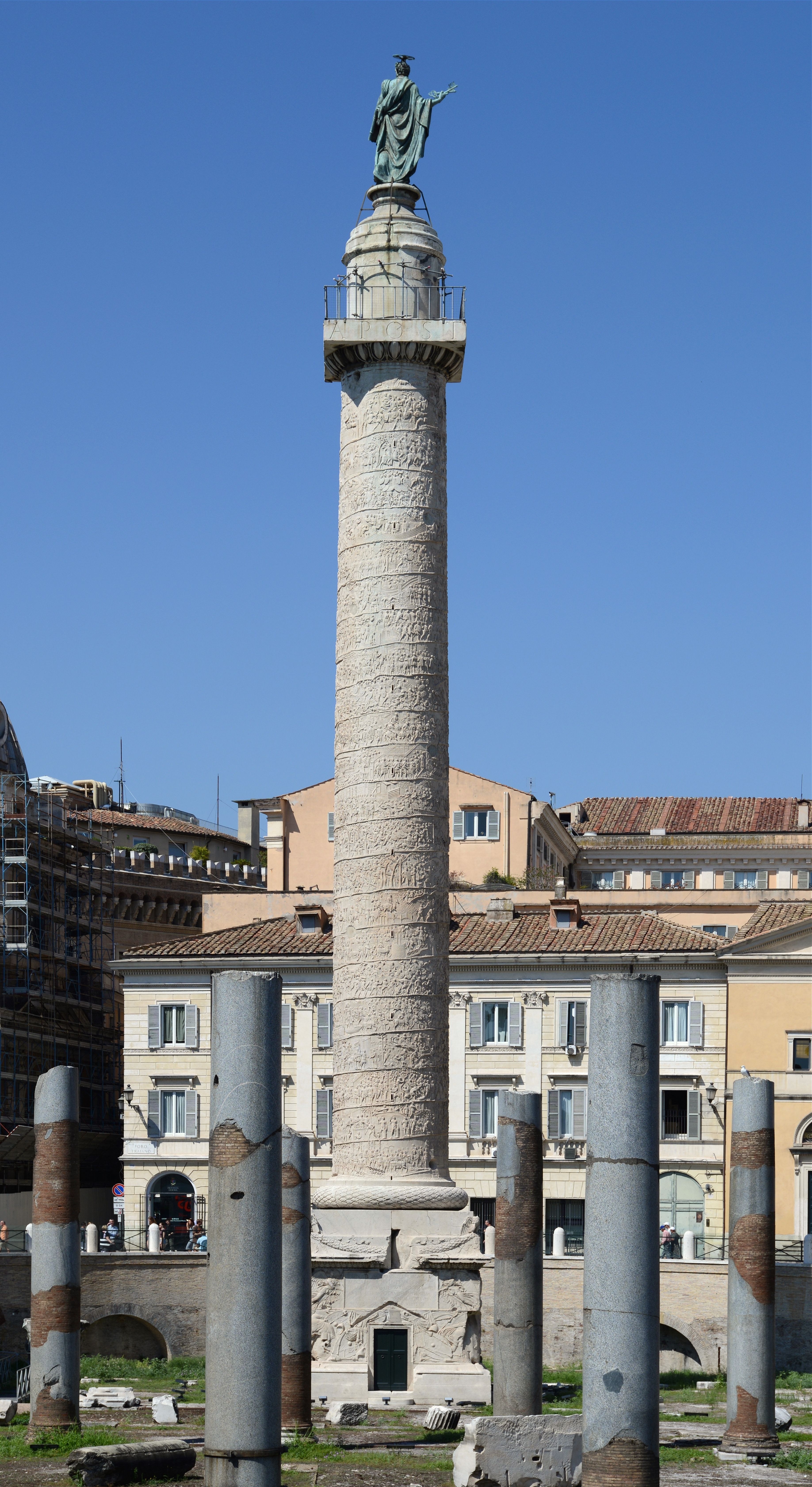 <p><strong>Forum and Markets of Trajan</strong></p><p>Apollodorus of Damascus</p><p>Rome, Italy</p><p>106-112 CE</p><p><u>Architecture</u>: brick and concrete <u>Column</u>: marble</p>
