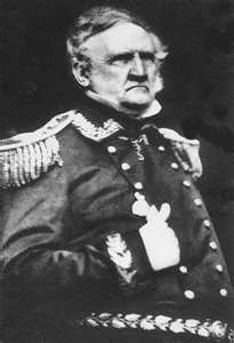 <p>Military officer and presidential candidate, Scott first made a name for himself as a hero of the War of 1812. During the war with Mexico, he led the American campaign against Mexico City, overcoming tremendous handicaps to lead his men to victory. He later made an unsuccessful bid for the presidency in 1852 as the Whig candidate.</p>