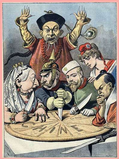 <ul><li><p>Between 1895-8 Britain, Germany, France, Japan and Russia all fought for ‘spheres of influence’ in China.</p></li><li><p>In 1898 and 1899, China was on the point of partition between the imperialist powers.</p></li><li><p>Russia forced the Japanese out of Manchuria</p></li><li><p>Germany occupied ports in the Shandong Peninsula and the British took Weihaiwei. They also gained a 99-year lease on the Kowloon Peninsula.</p></li></ul><p></p>