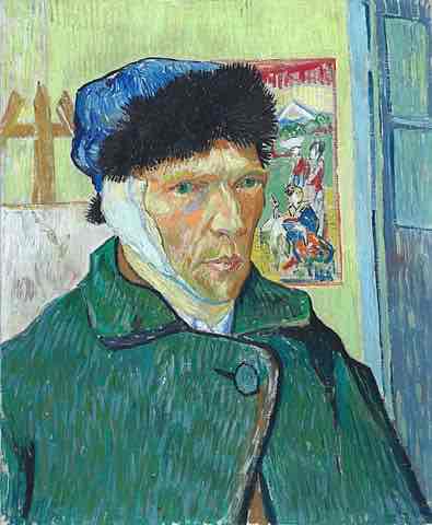 <p>Self-Portrait with Bandaged Ear (1889)</p>