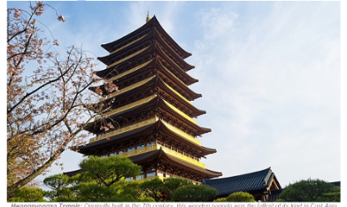 <p><span>&nbsp;Originally built in the 7th century, this wooden pagoda was the tallest of its kind in East Asia before its destruction.</span></p>