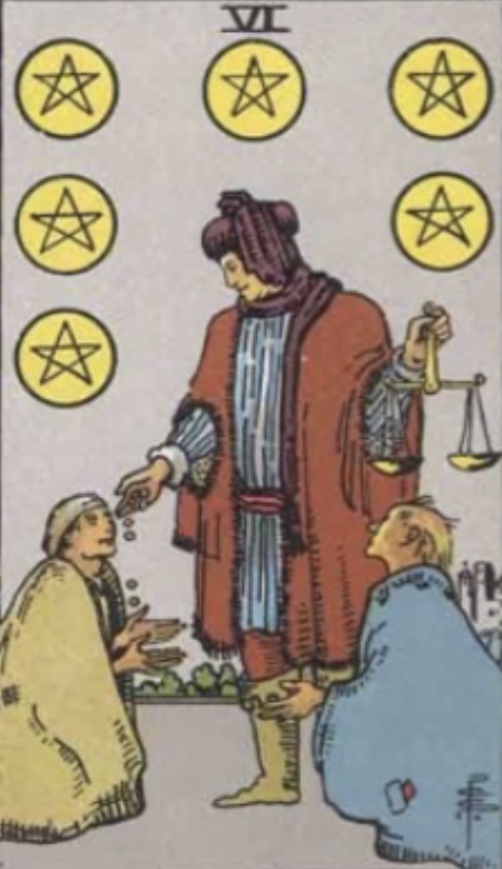 6 of Pentacles- Reversed