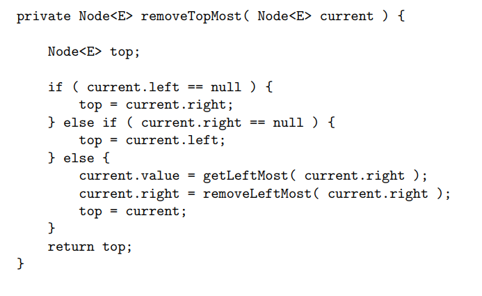 <ul><li><p>first checks if “current” only has one subtree</p></li></ul><p></p>