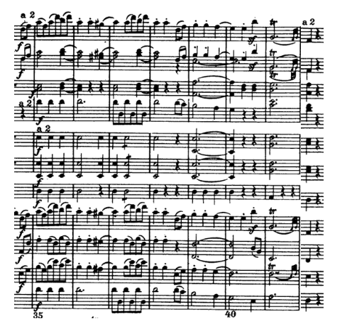 <p>8 bars long</p><p>35-42</p><p>In D major, similar feel to Section A. Variation of it</p>