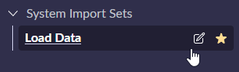 <p><strong>All &gt; System Import Sets &gt; Load Data</strong></p>