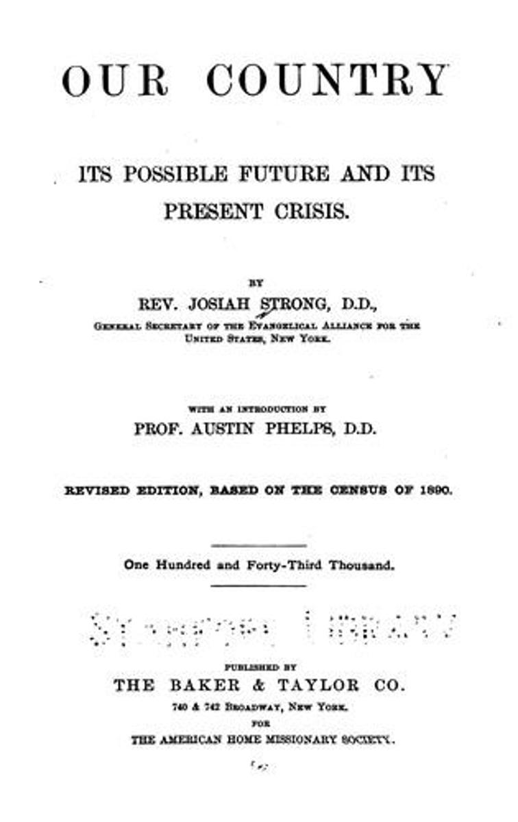 <p>a popular American minister in the late 1800s who linked Anglo-Saxonism to Christian missionary ideas</p>