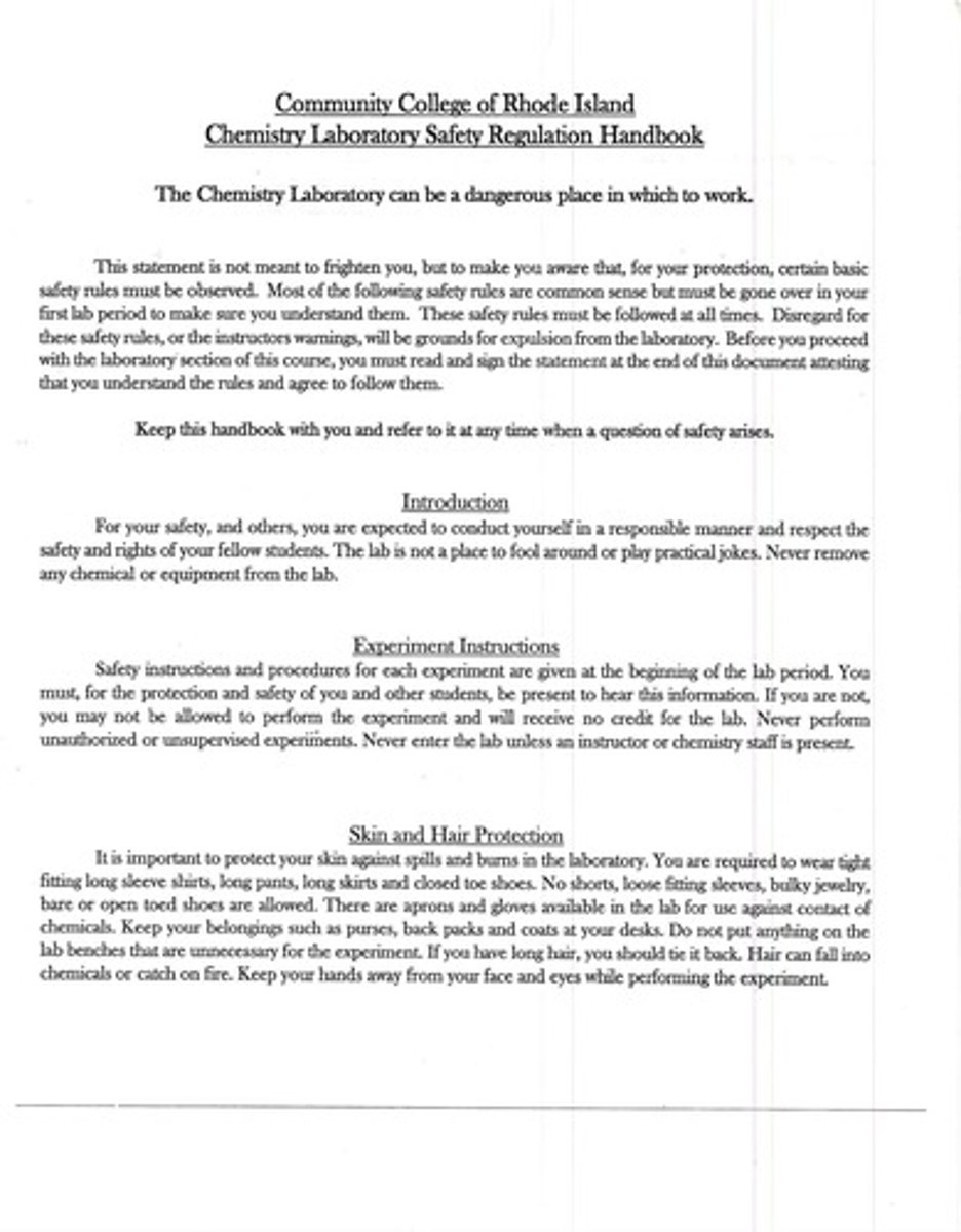 <p>Refer to this for safety questions at any time.</p>