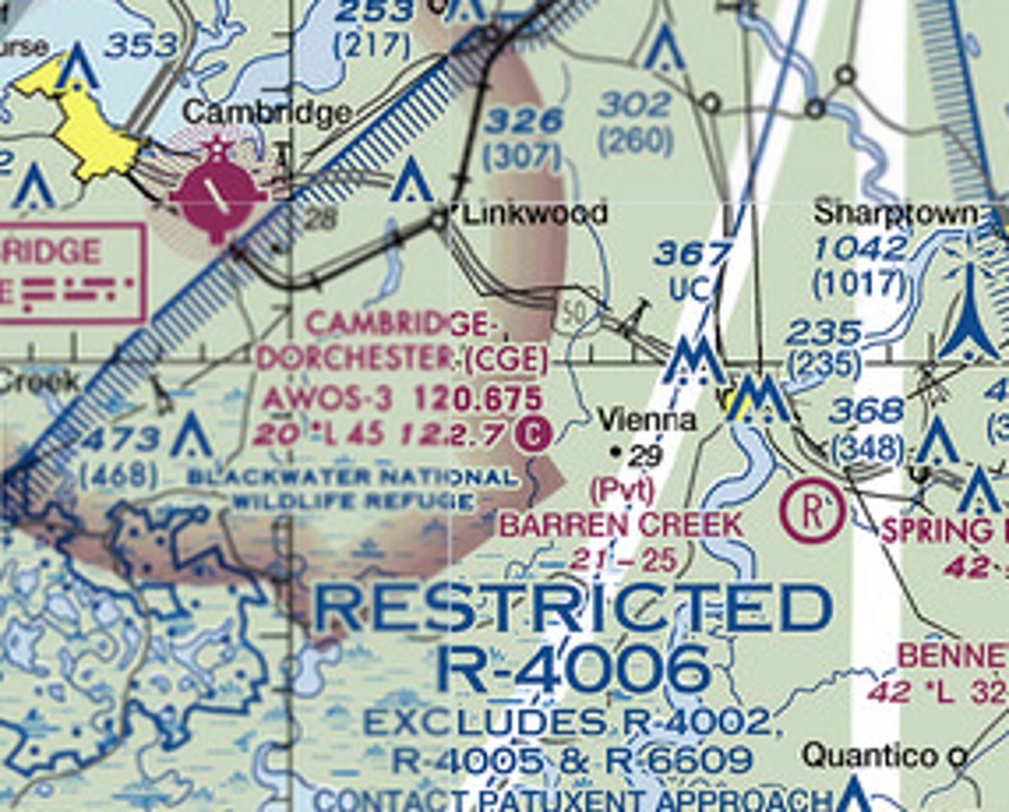 <p>The blue hatched boundary immediately Southeast of Cambridge airport indicates a ____ area</p>