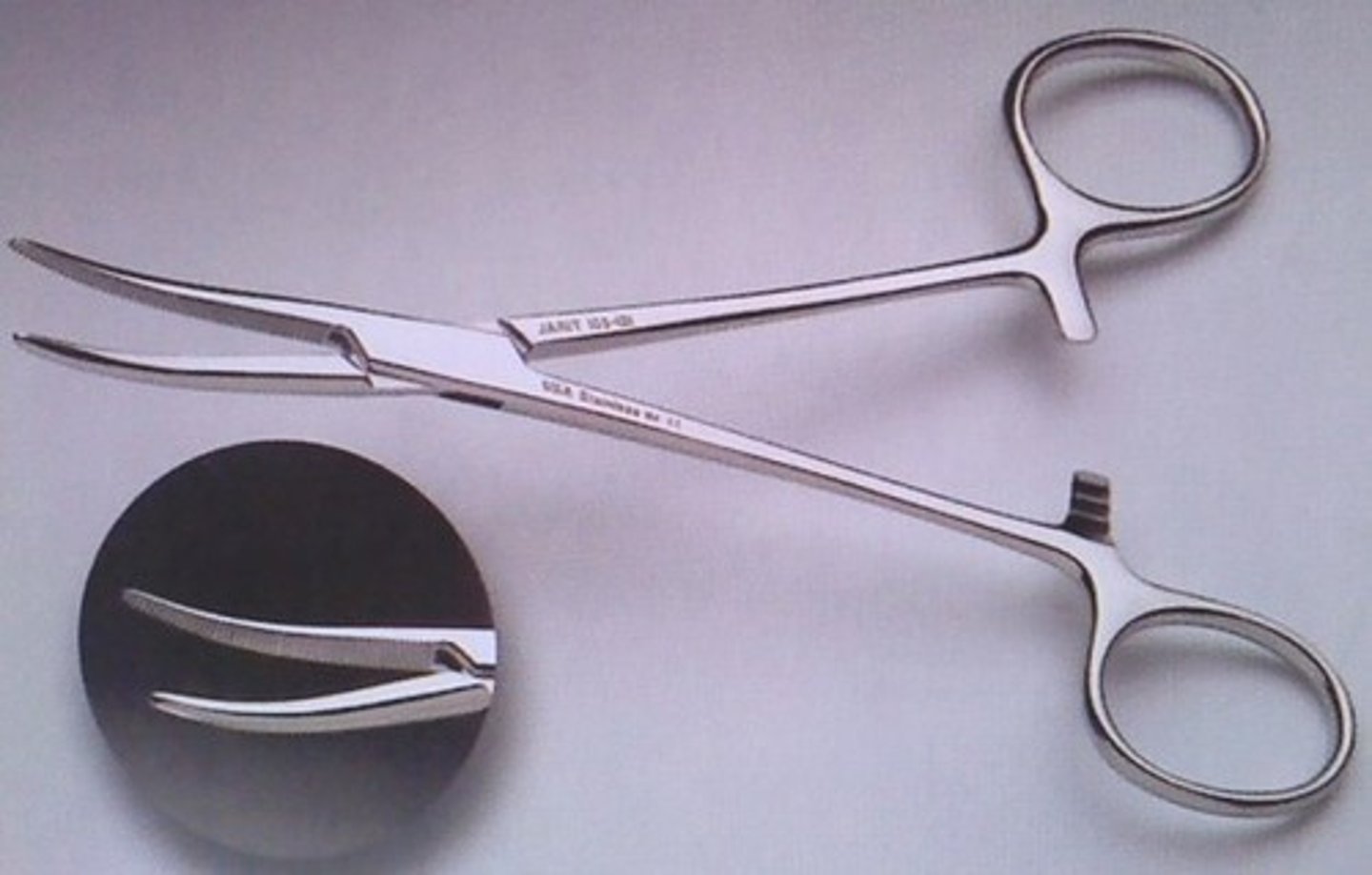 <p>-nontooth clamp</p><p>-gast tissue or vessels that will be tied off</p>