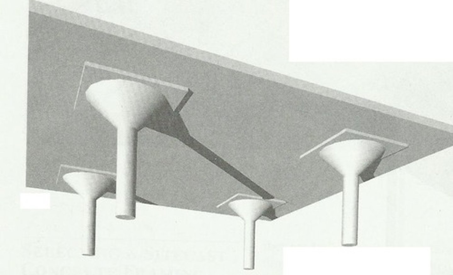 <p>a flat plate thickened at its column supports to increase its shear strength and moment-resisting capacity; are suitable for heavily loaded spans</p>