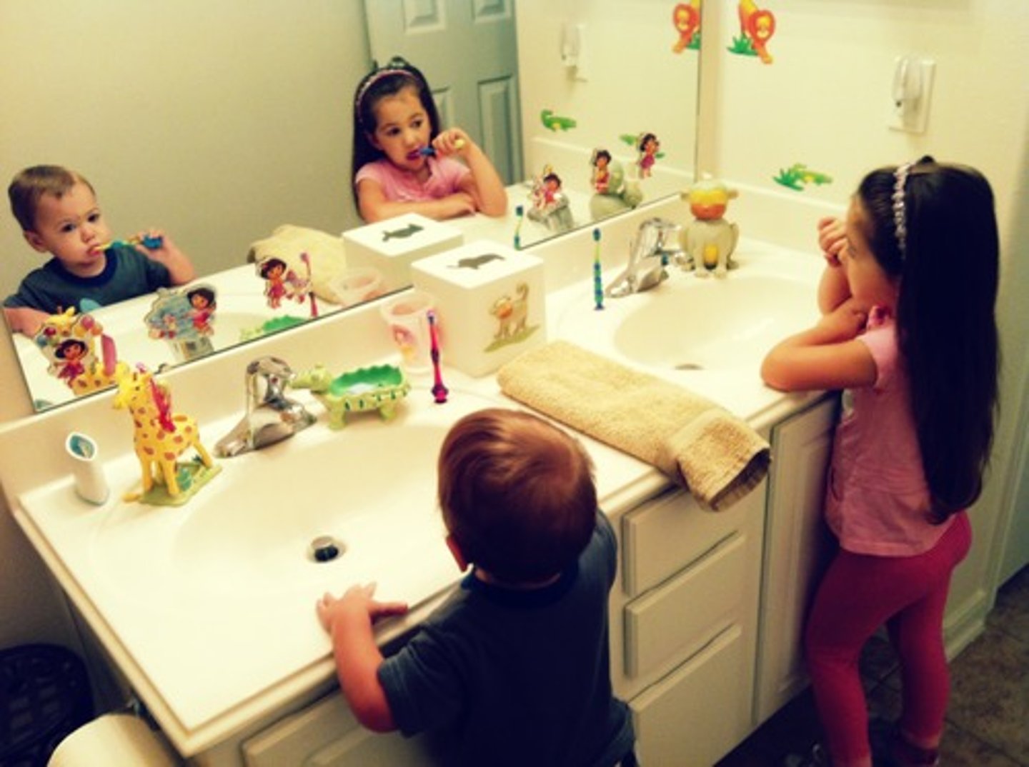 <p>You all washed yourselves.</p>