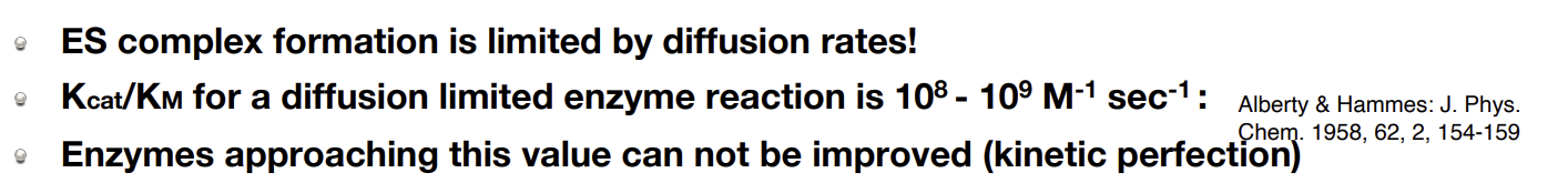 <p>Essentially a maximum affinity for enzymes relying on diffusion</p>