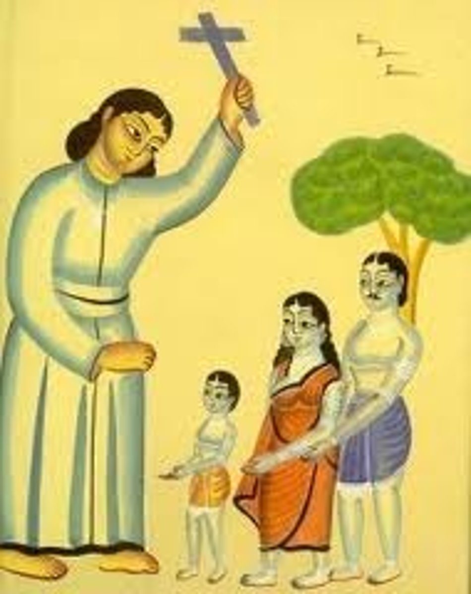 <p>describing a religion that spreads its message to others through missionary work.</p>