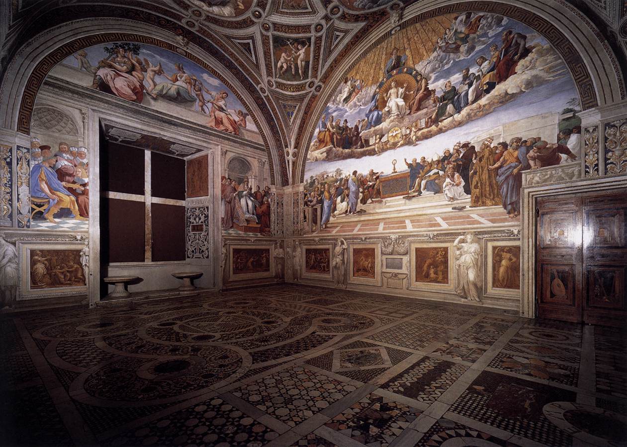 <p>Raphael,__________________, 1508-1511, fresco, the Vatican Rome, Italy</p>