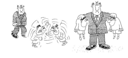 to stop an activity such as a fight