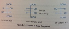 <ul><li><p>are essentially the molecular equivalent of a racemic mixture.</p></li><li><p>Racemix: when both (+) and (-) enantiomers are present in equal concentrations, no optical activity</p></li><li><p>Has a plane of symmetry = no optical activity</p></li><li><p>overall achiral ( mirror images that can be superimposed) and will not rotate plane polarized light.</p></li></ul>