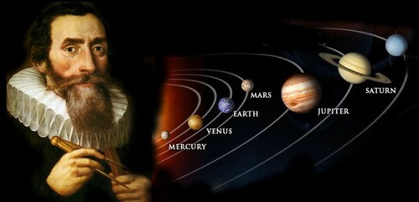 <p>Used Brahe's notes to discover planets have elliptical orbits.</p>