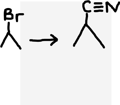 <p>Haloalkane to nitrile</p>