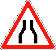 <p>versmalde weg</p>