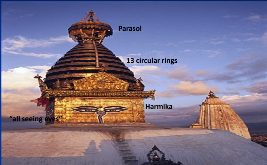 <p>Narrowing towards the top these are crowned by parasol.</p>