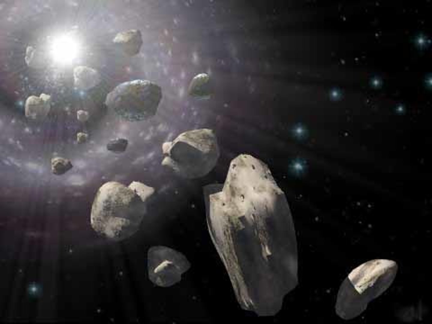 <p>Numerous planetary bodies, including asteroids and comets, containing large amounts of water. asteroids up to a few hundred kilometers across seem the most likely sources of most of Earth’s water. Studies of rocks that date to soon after the formation of Earth suggest that water may have begun to exist on Earth as early as 4.4 billion year ago.</p>