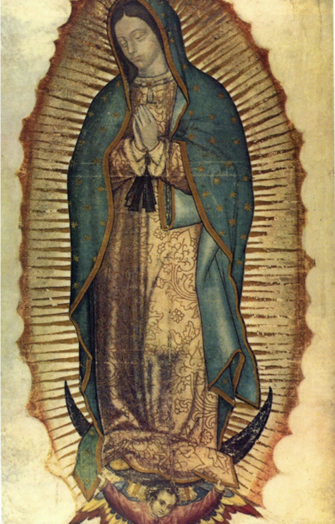 <p>spanish prepared the new land as an eden to prepare for the second coming of christ, converted vassal city leaders so they would then convert their constituents. the story of the virgin is that juan diego, a mestizo man, was told by the virgin to build a church, and his priest didn’t believe him so she sent him a miracle</p>