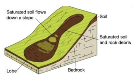 <p>Which type of mass movement is shown?</p>