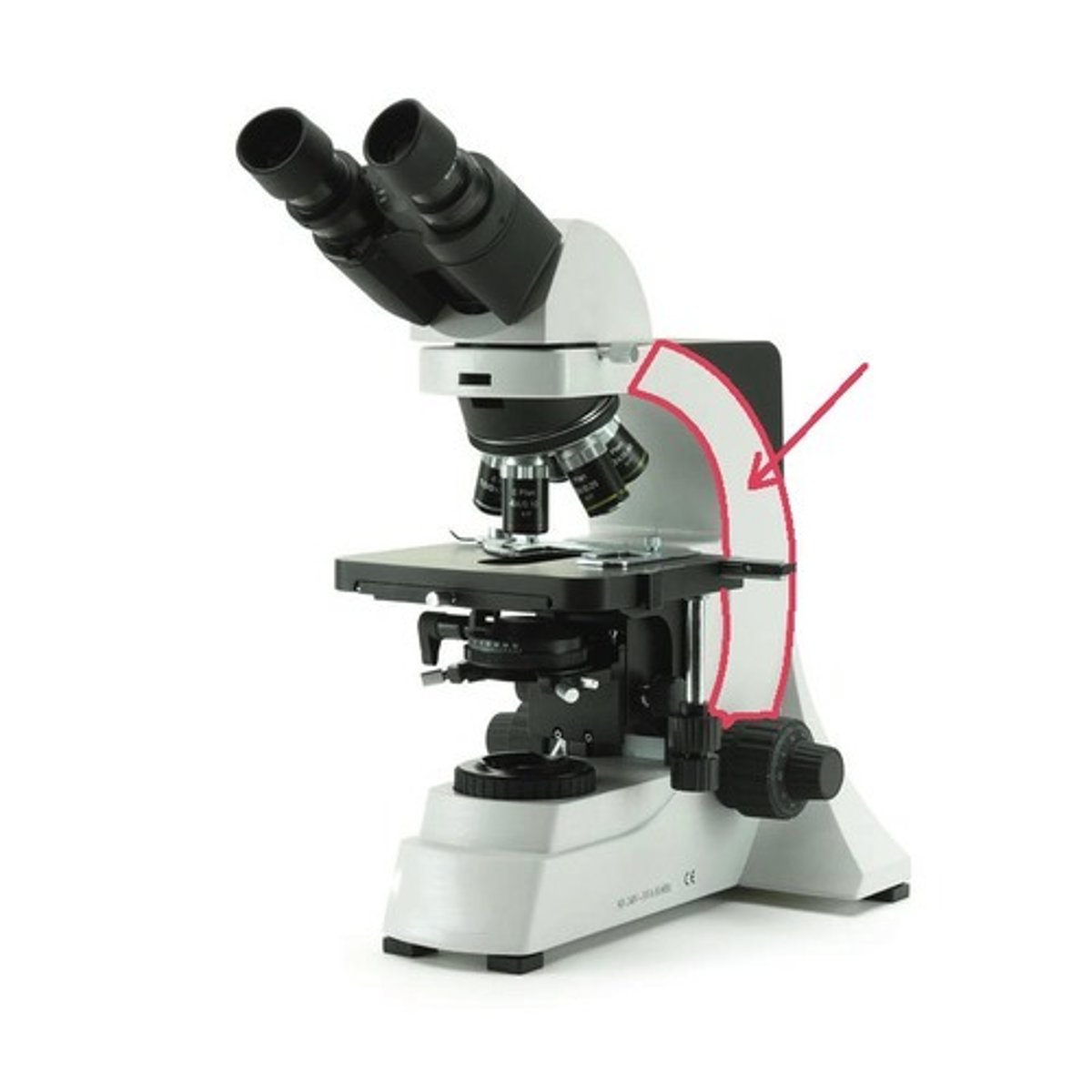 <p>Used to support the microscope when carried</p>