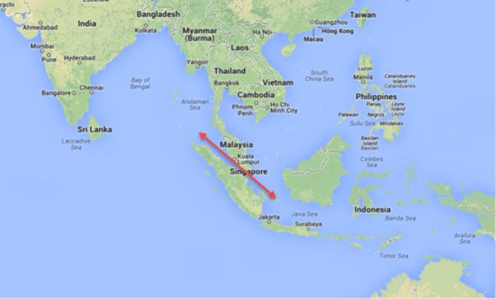 <p>Links the Indian Ocean to the Pacific Ocean through Indonesia &amp; Malaysia</p>