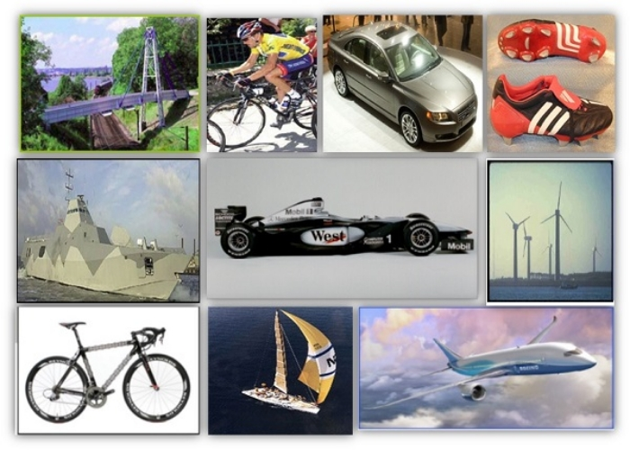 <p>Ứng dụng : sx các bộ phân khác nhau, thân vỏ máy bay, tàu thuyền, khung xe đạp, bồn chứa, ống dẫn</p>