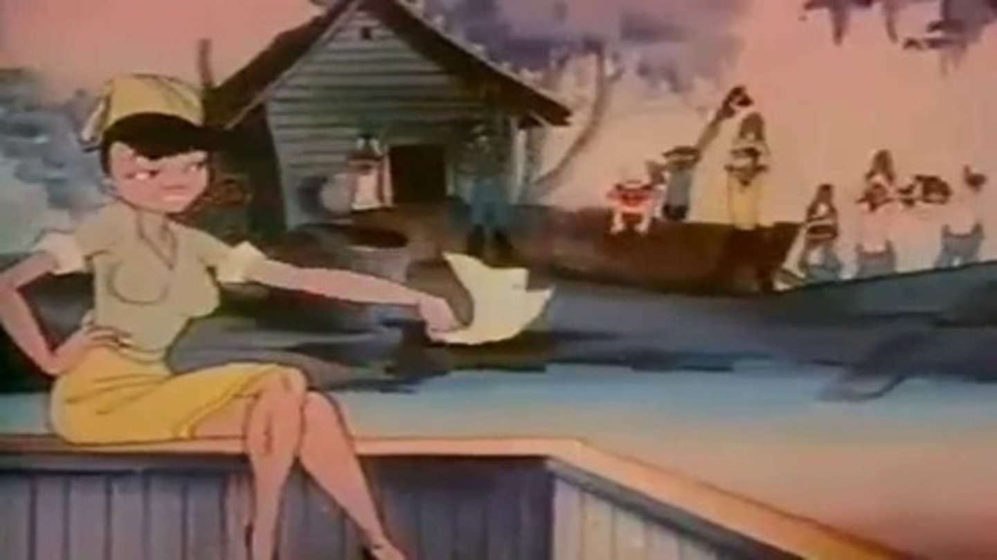 <p>-Notorious for its casually racist stereotypes, this cartoon has been withheld from distribution by Universal since 1949, after a strong objection was raised by the NAACP</p><p>-Features the Jezebel (light-skinned, over sexualized Black woman) and Mammy (heavy-set/unattractive caretaker) stereotype dichotomy</p>